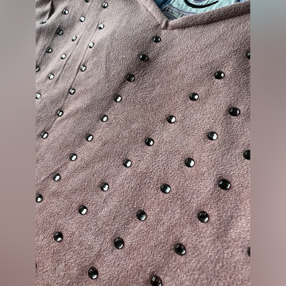 Vocal Womens Pink Studded Rhinestone Feminine Boho Soft Western Cami Top Small - Picture 4 of 8